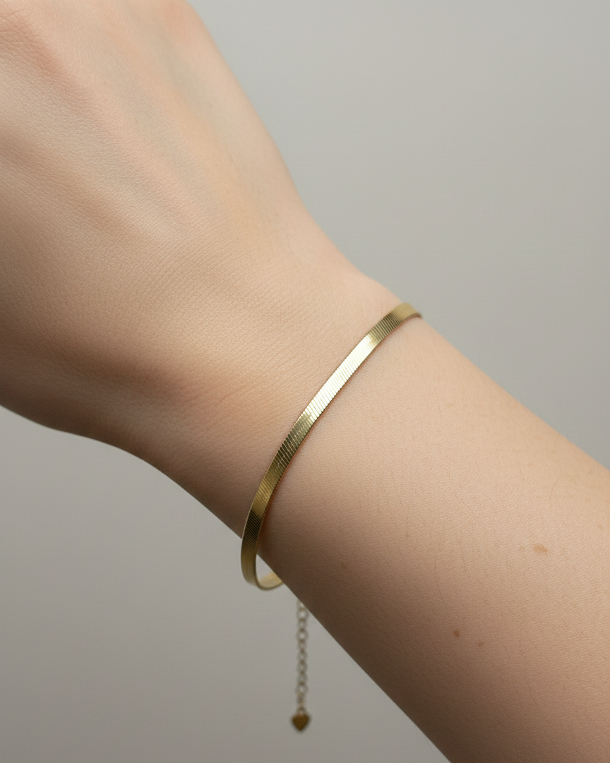 Pulseira laminada fina