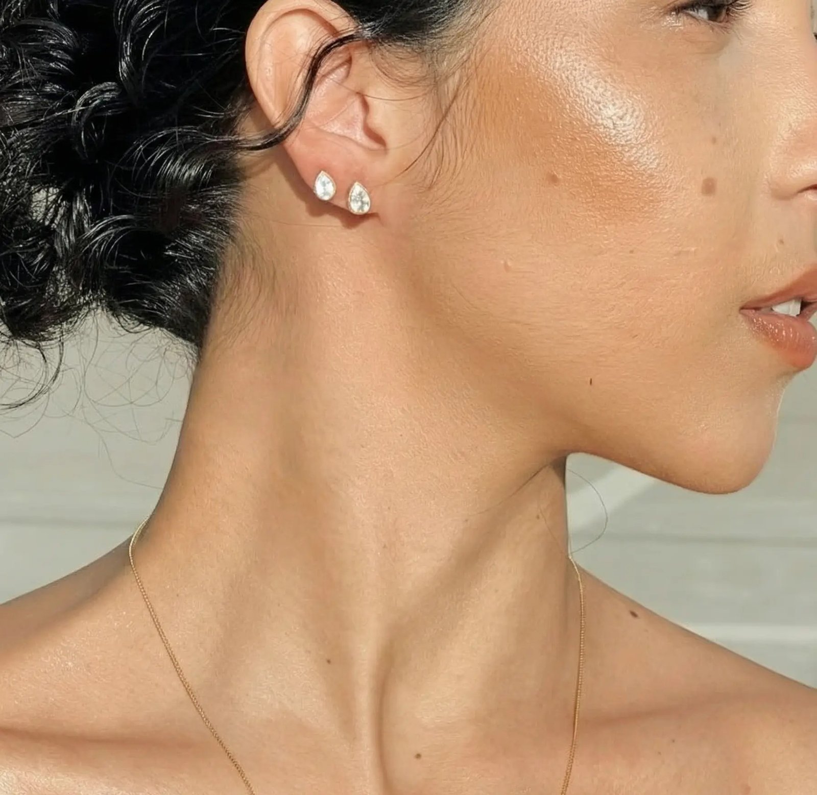 Brinco médio Gota (dupla)